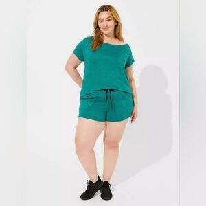 Torrid Active Super Soft Performance Jersey Athletic Shorts-Drawstring Waistband